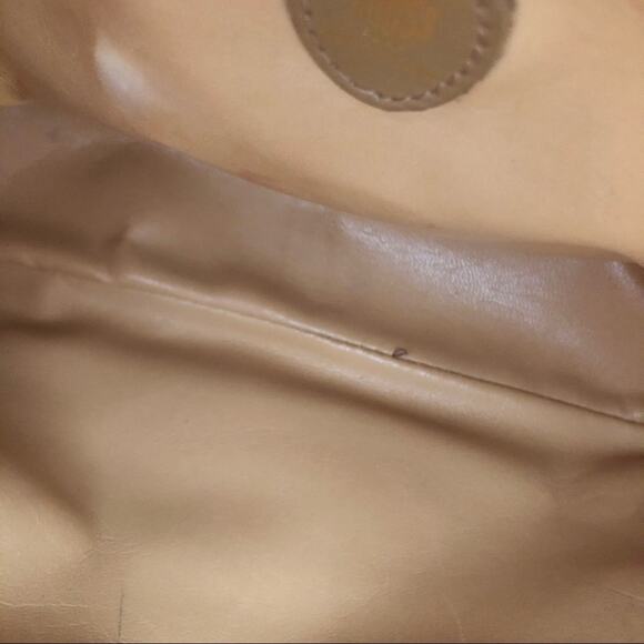 Mark Cross Vintage Tan Leather Rectangular Front Flap Top Zipper Crossbody Bag - Picture 12 of 14